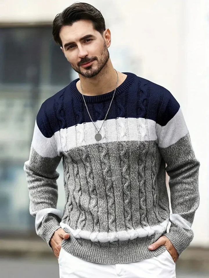 Brit und Boho | Der Orion Strickpullover mit geometrischem Muster
