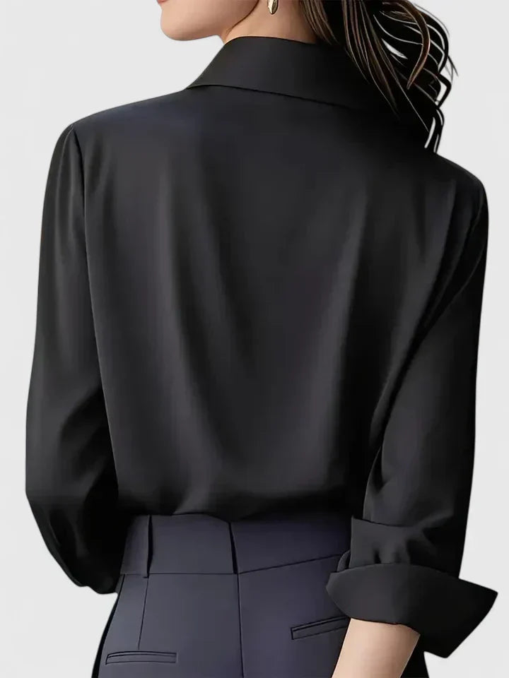 Ellen | Elegantes Button-Down-Oberteil für Damen mit langen Ärmeln