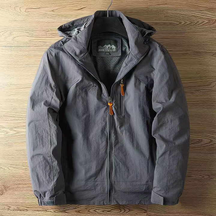 Alverston | Wasserabweisende Jacke für Herren mit Kapuze und langen Ärmeln