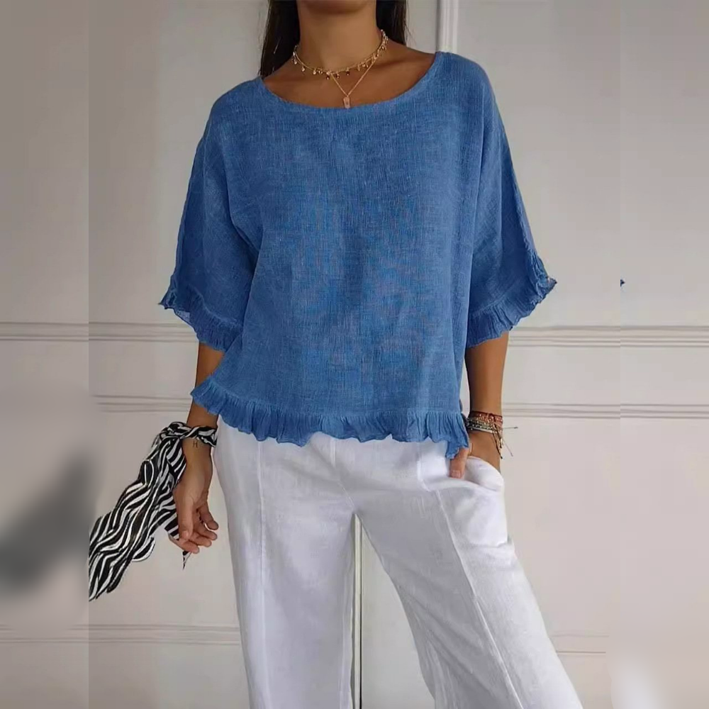Amanda | Legere elegante Bluse mit langen Ärmeln