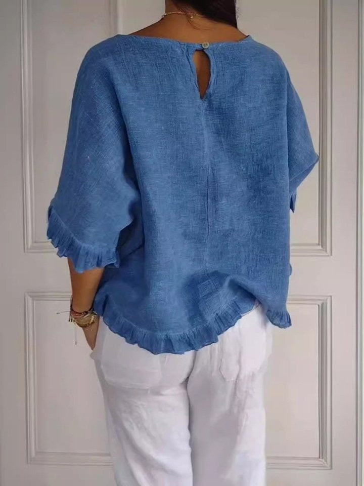 Amanda | Legere elegante Bluse mit langen Ärmeln