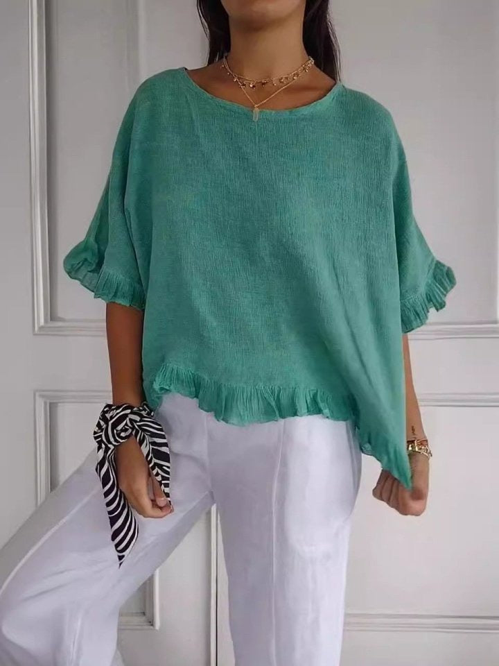 Amanda | Legere elegante Bluse mit langen Ärmeln
