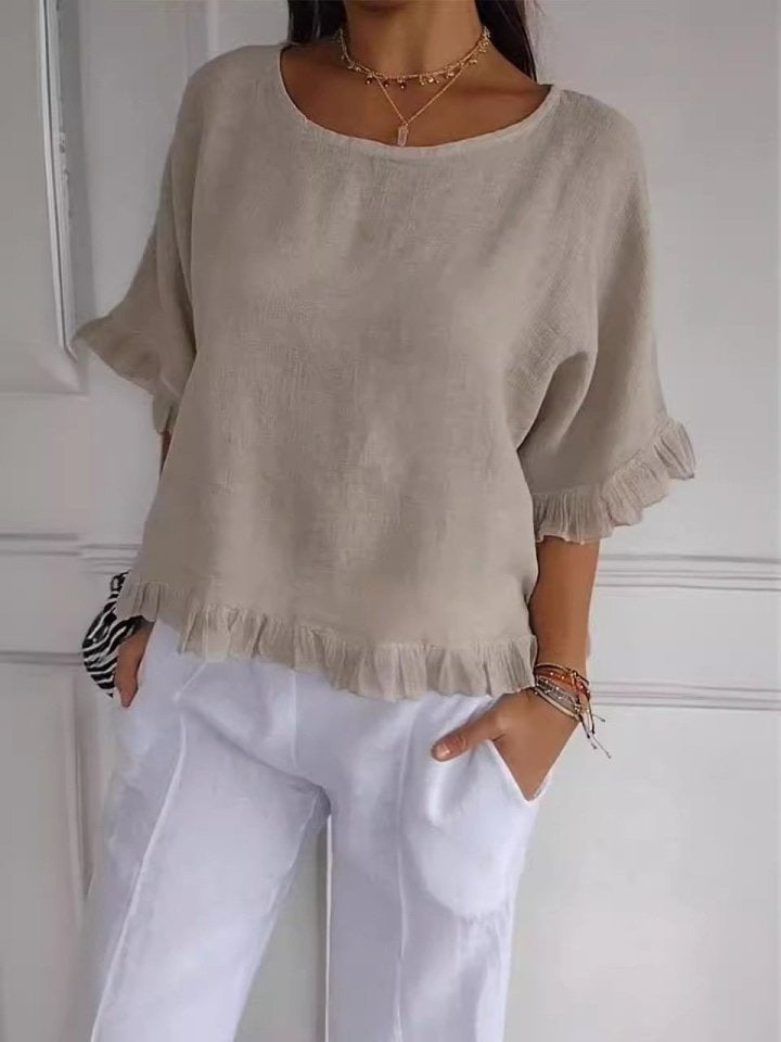 Amanda | Legere elegante Bluse mit langen Ärmeln