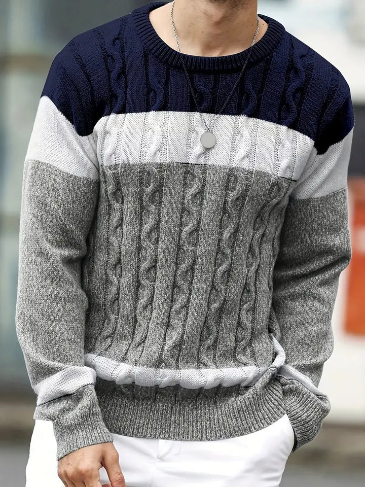 Brit und Boho | Der Orion Strickpullover mit geometrischem Muster