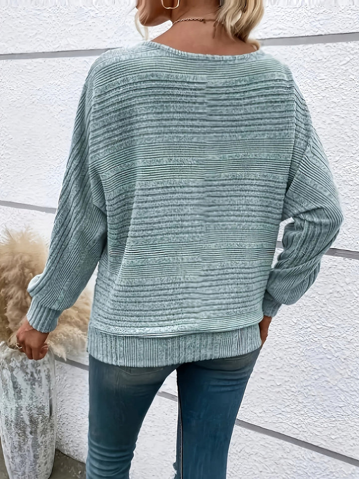 Sabine | Gemütlicher Pullover für Damen mit Fledermausärmeln