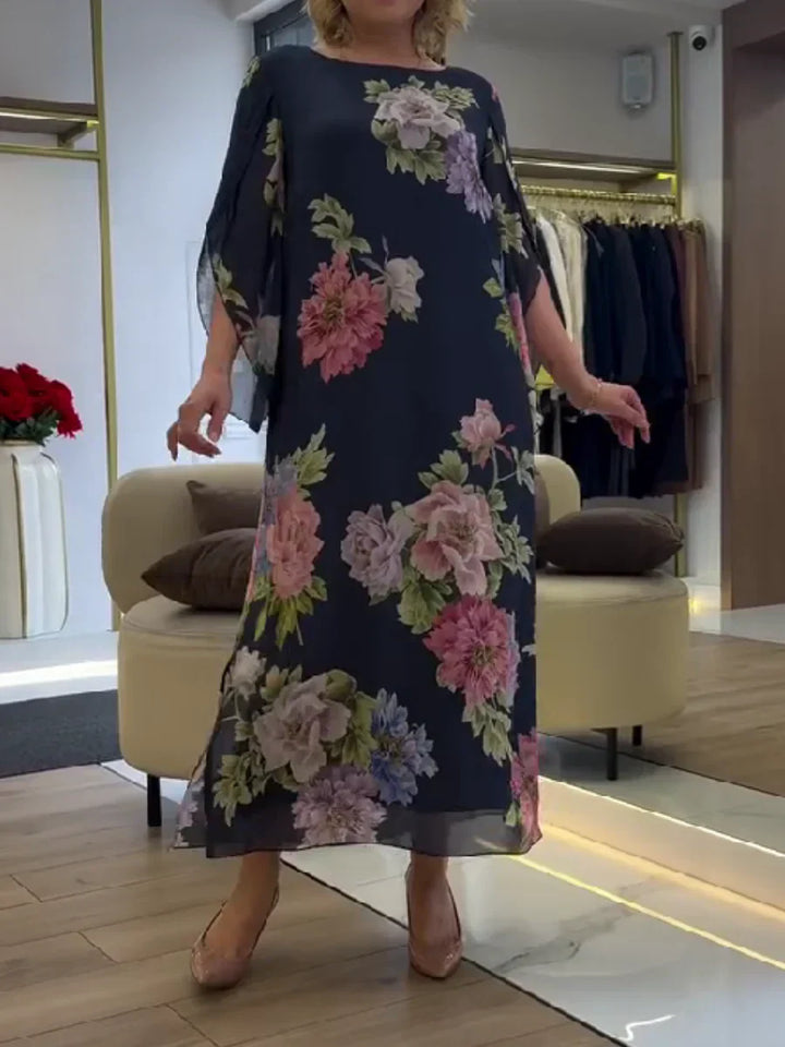 Leichtes Maxikleid für Damen mit floralem Druck für ultimativen Komfort