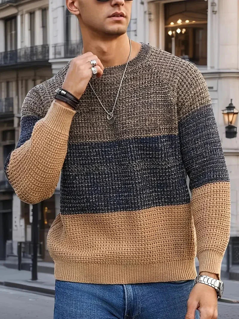 Brit und Boho | Der Orion Geometrische Strickpullover