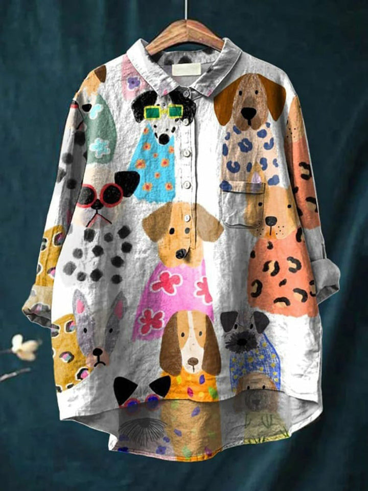 Cali | Hundekunst T-Shirt mit langen Ärmeln