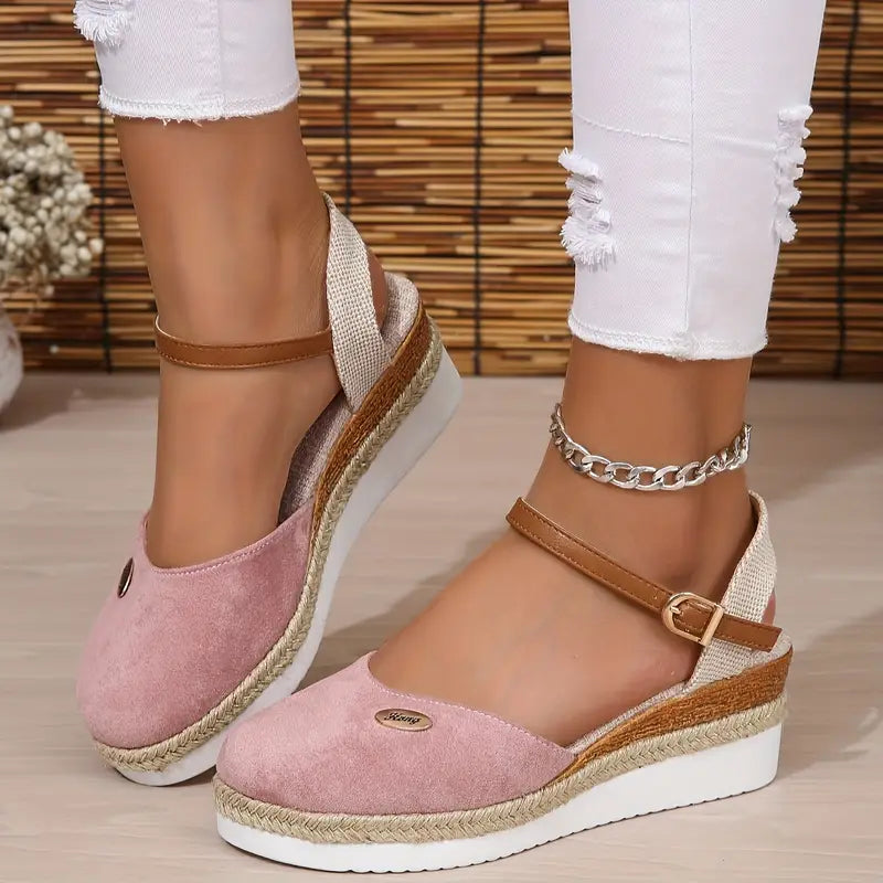 Alfonsa | Orthopädische Sandalen für Damen mit Plateau, Atmungsaktiv und Entspannt