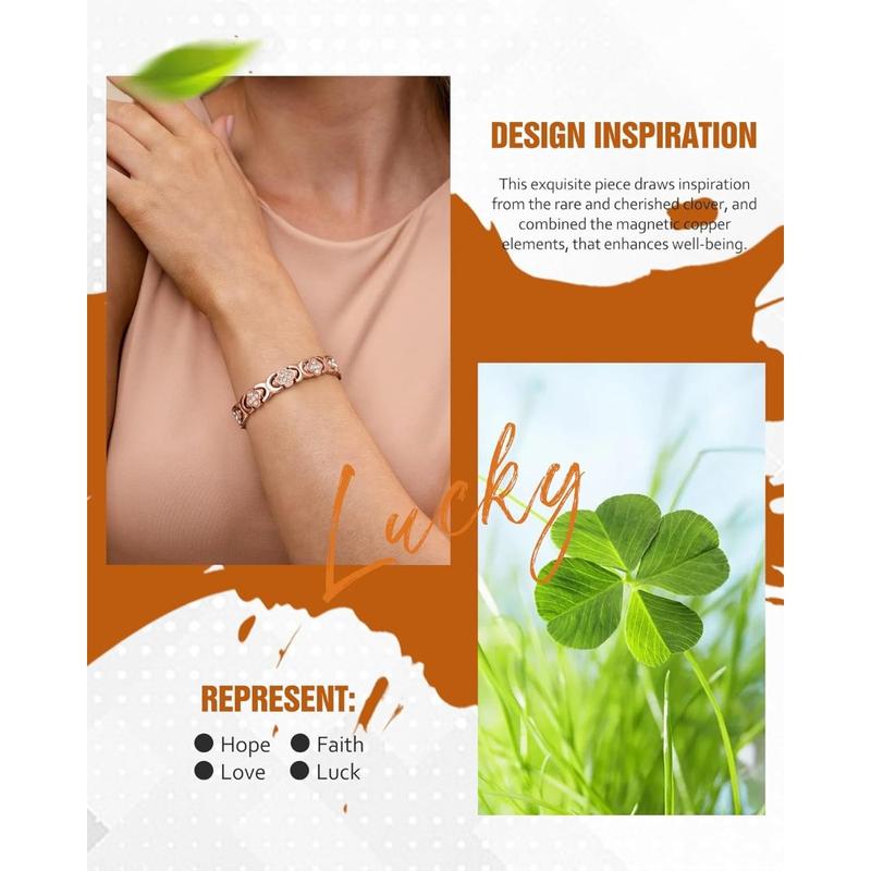 Aurelia | Elegantes Magnetisches Kupferarmband