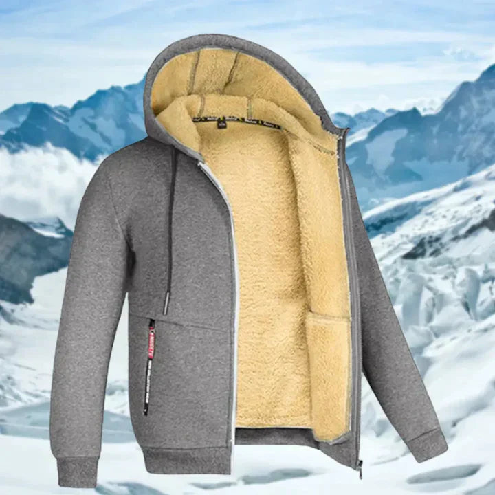 Arie | Herren Wintermantel mit Kapuze und langen Ärmeln
