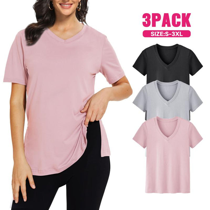 Selena | Lässiges, lockeres T-Shirt (3er-Pack) für Damen