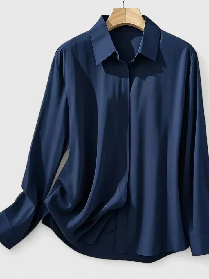 Ellen | Elegantes Button-Down-Oberteil für Damen mit langen Ärmeln