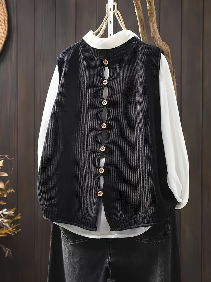 Der Rowan | Grace Cardigan für Damen mit Rundhalsausschnitt und langen Ärmeln