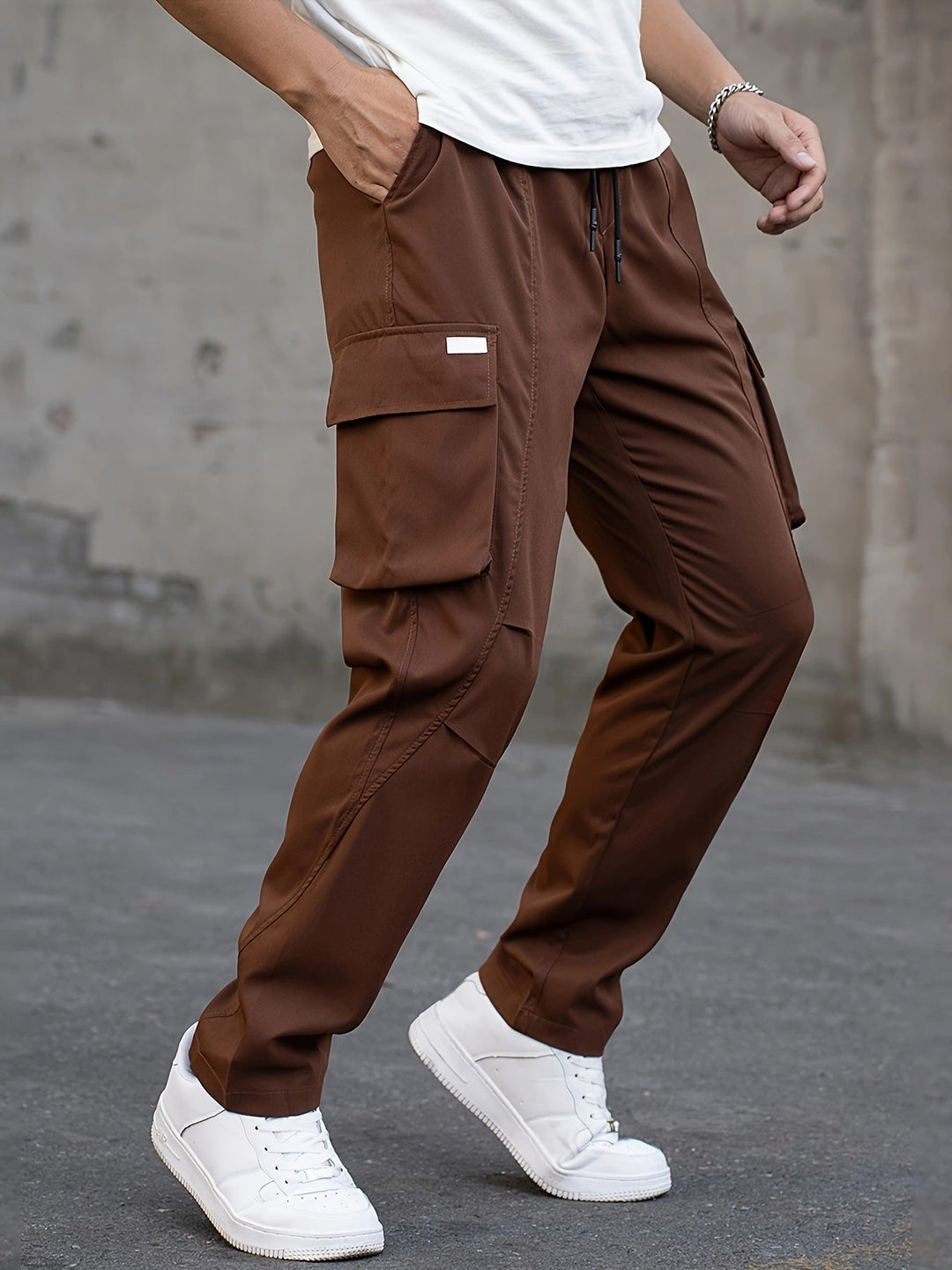 Sandro | Herren Freizeit Cargo-Hosen mit geradem Bein
