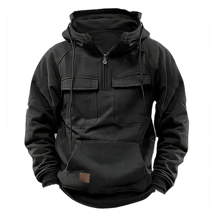 David | Leistungsstarker taktischer Hoodie für Herren mit Kapuze und langen Ärmeln