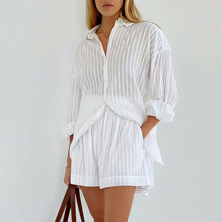 Yselia | Luftiges Button-Up und Shorts Set für Damen