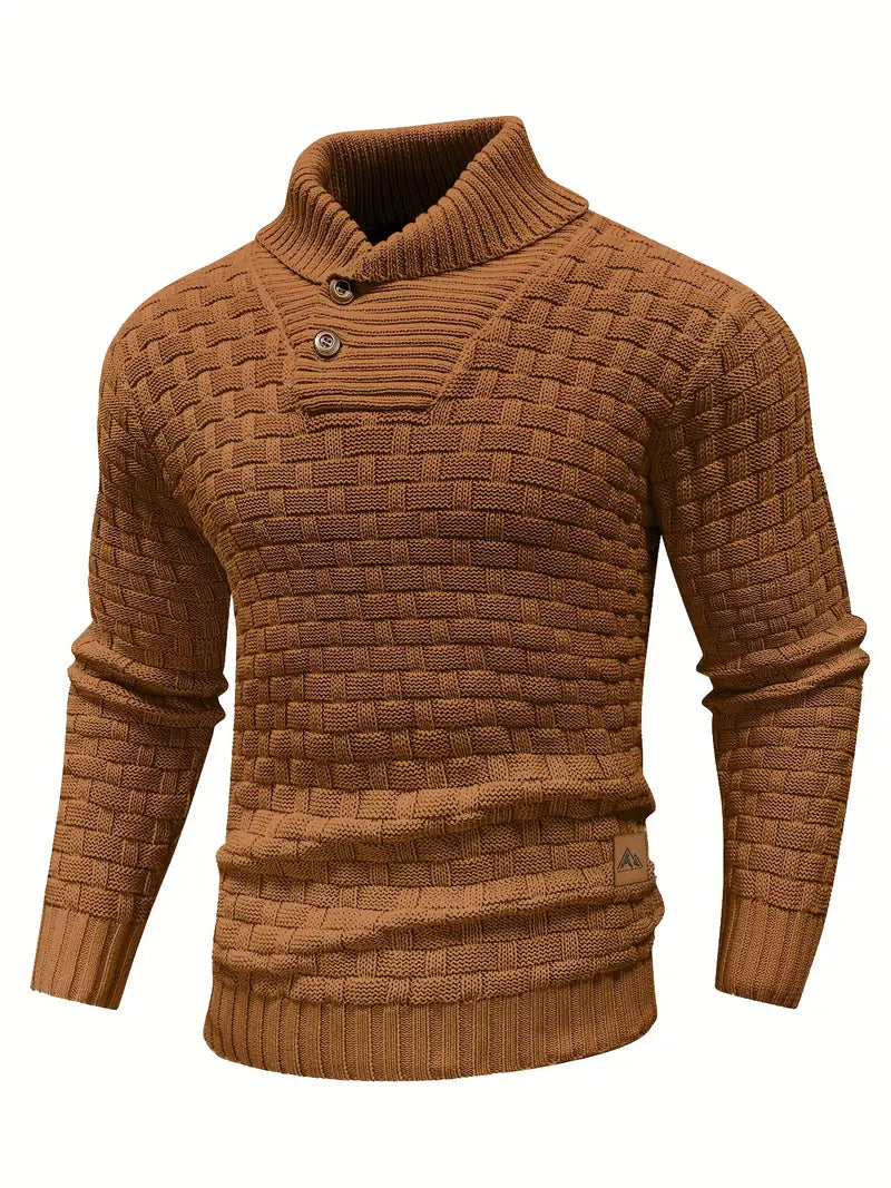 Matteo | Strickpullover für Herren mit Rollkragen und langen Ärmeln