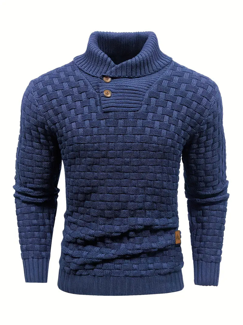 Matteo | Strickpullover für Herren mit Rollkragen und langen Ärmeln