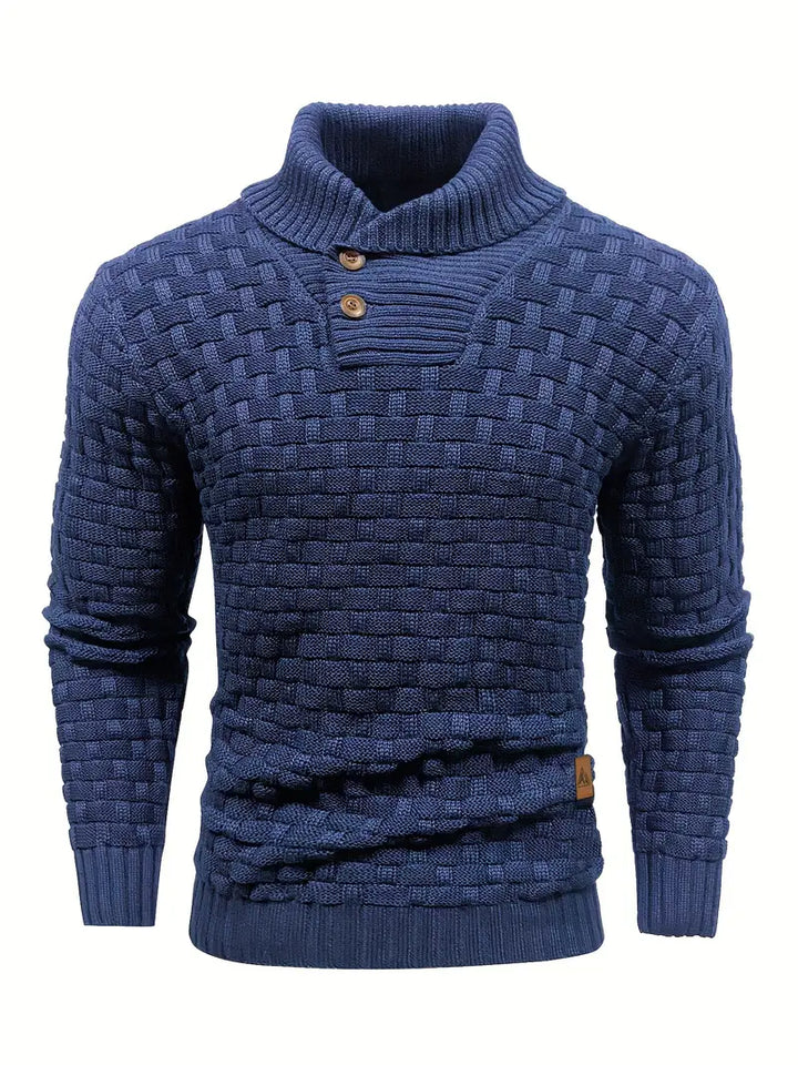 Matteo | Strickpullover für Herren mit Rollkragen und langen Ärmeln