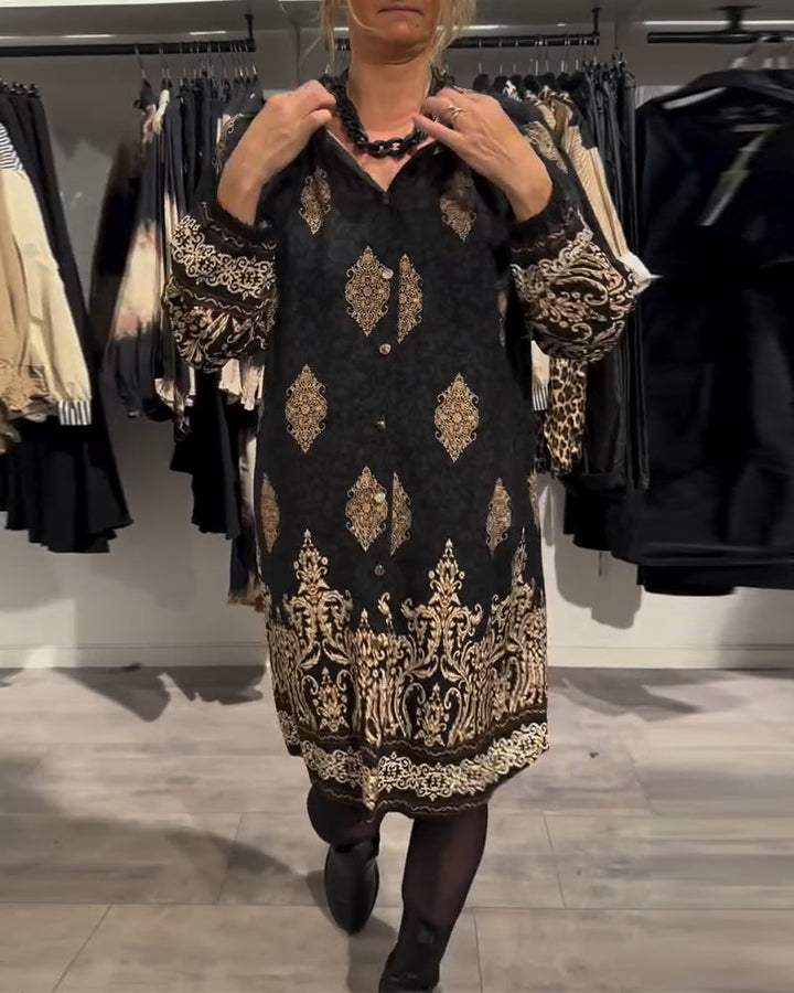 Ilse | Vintage-inspiriertes Kleid für Damen mit Knopfleiste