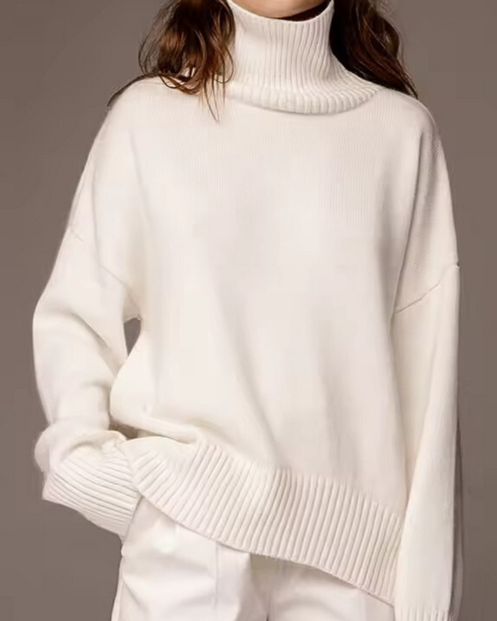 Lesley | Oversized Rollkragenpullover für Damen mit langen Ärmeln