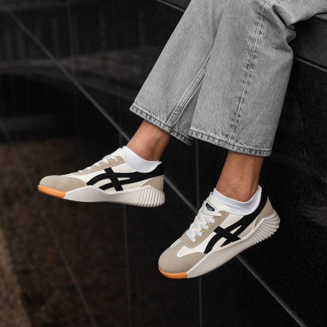 DeFlorance | Ultrabequeme Vintage Sneaker für Damen mit flachem Absatz