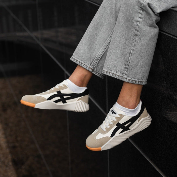 DeFlorance | Ultrabequeme Vintage Sneaker für Damen mit flachem Absatz