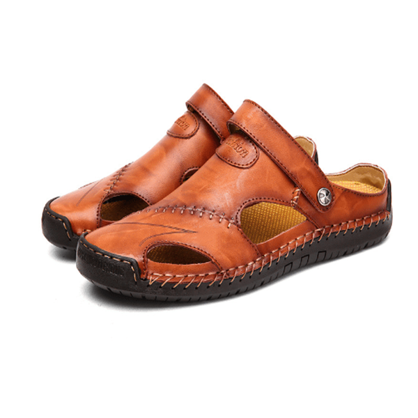 Chris | Orthopädische Sandalen für Herren mit flachem Absatz