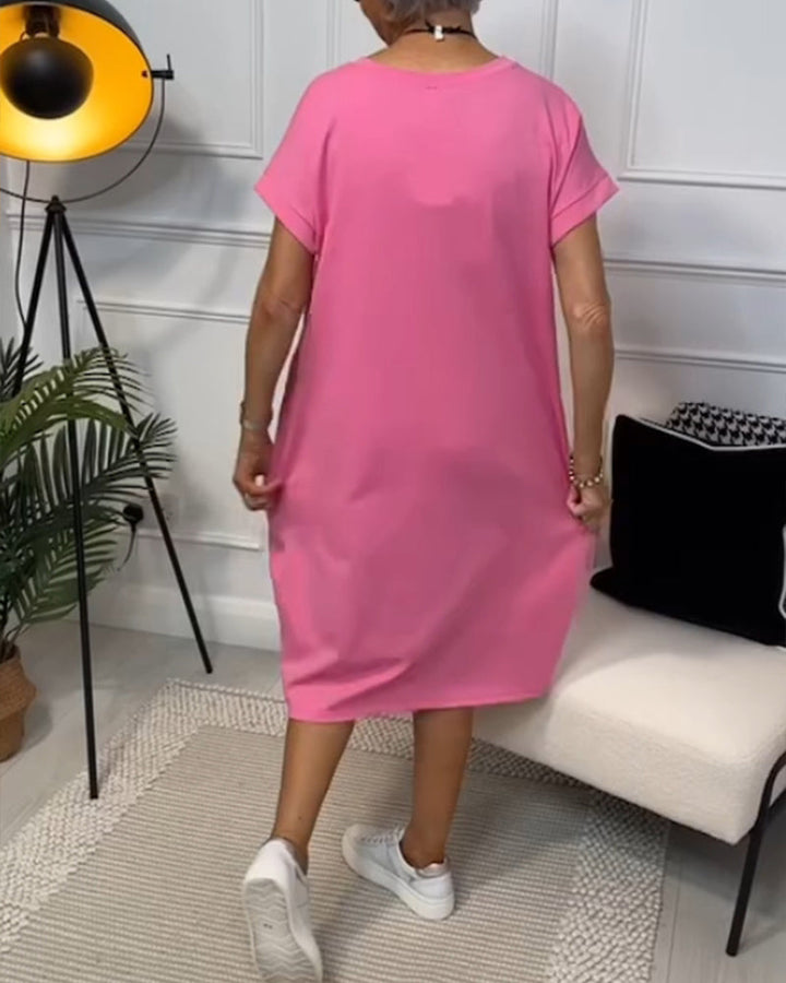 Zuzanna | Luftiges Sommerkleid für Damen mit Rundhalsausschnitt