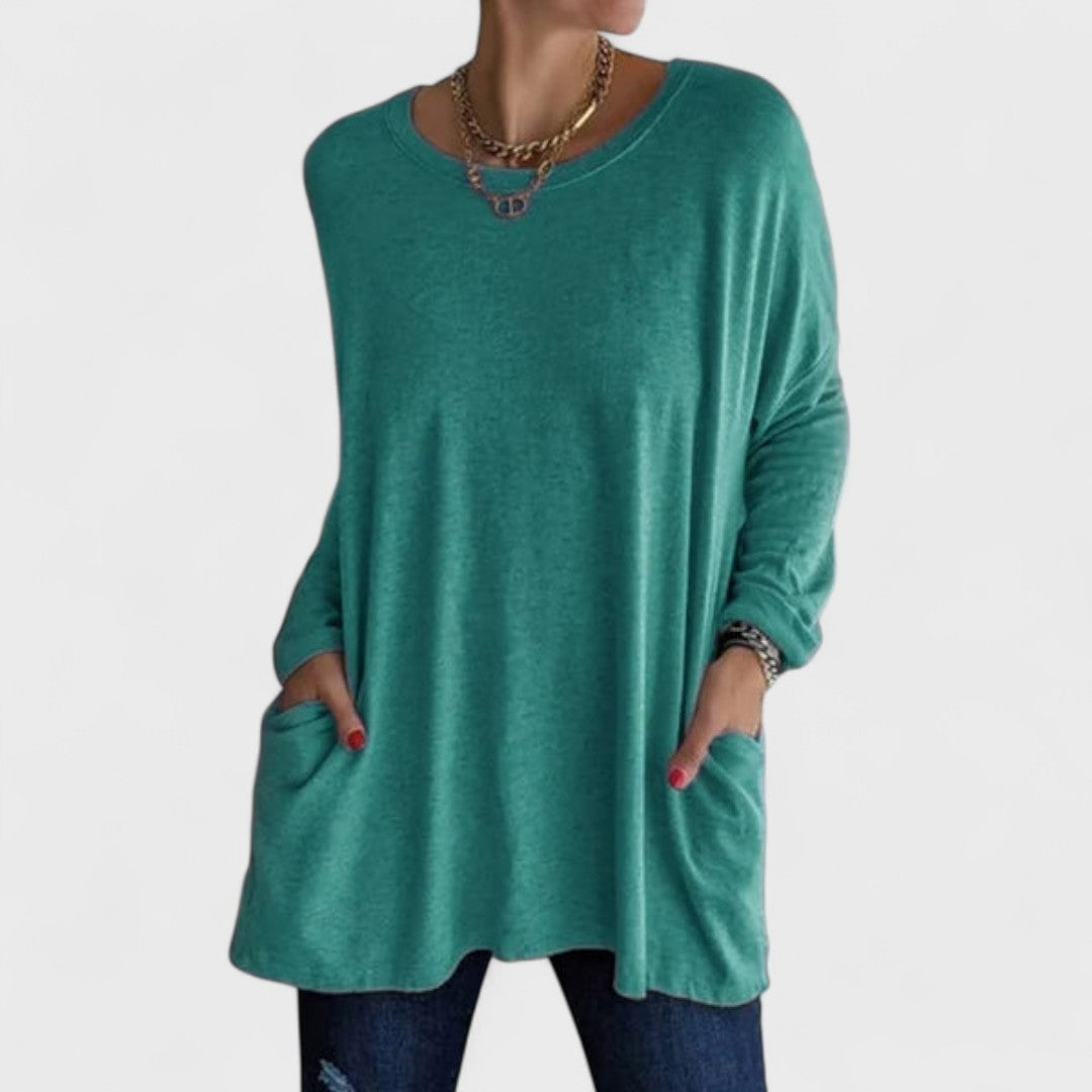 Moira | Lässiges Langarmshirt für Damen mit Rundhalsausschnitt und langen Ärmeln