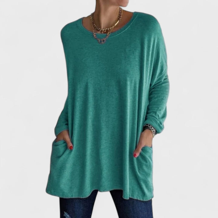 Moira | Lässiges Langarmshirt für Damen mit Rundhalsausschnitt und langen Ärmeln