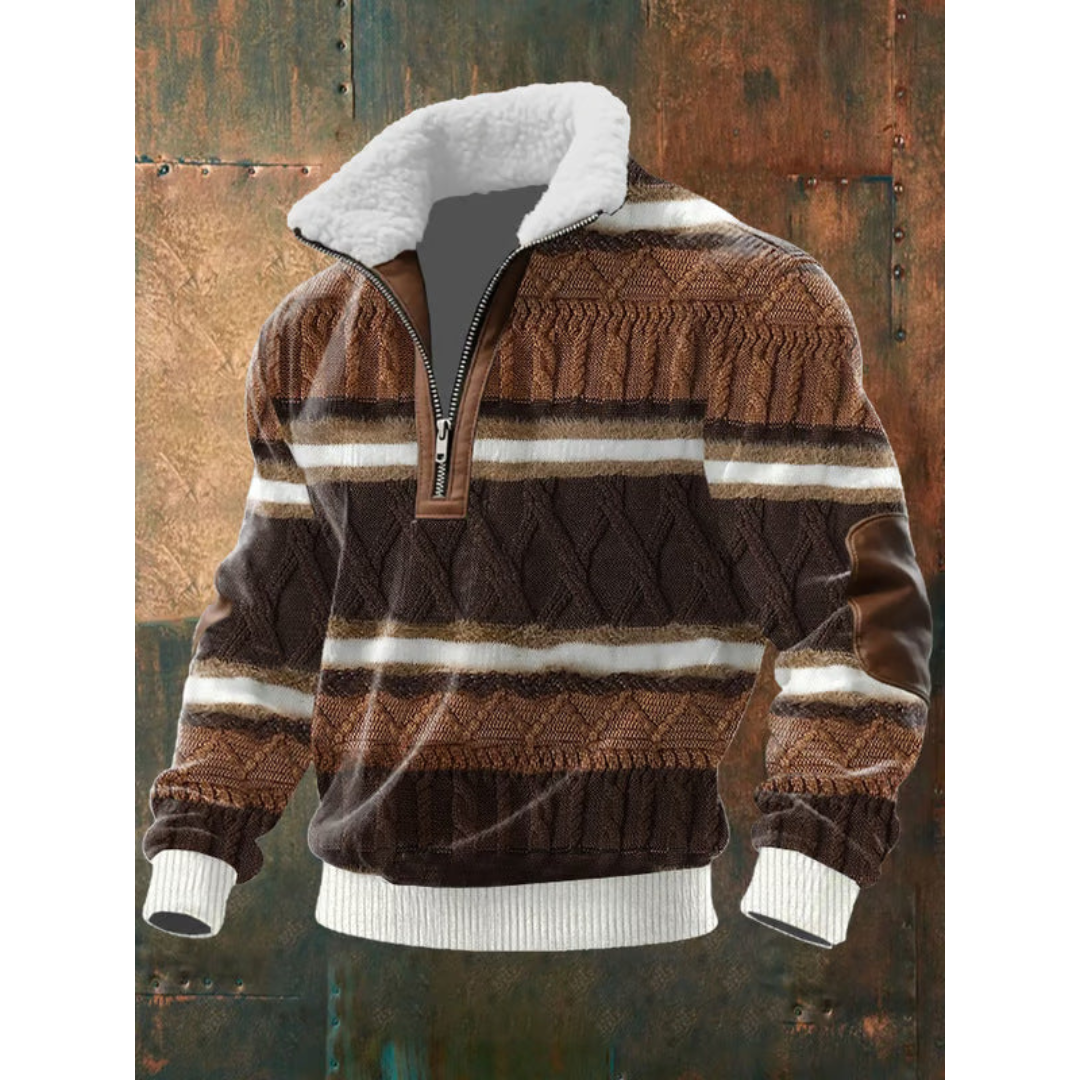 SILVORO | Pullover für Herren mit hohem Kragen