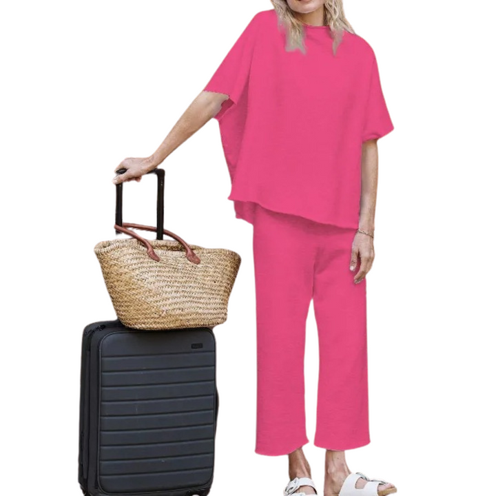 Aella | Entspanntes Batwing-Ärmel Komfortset für Damen