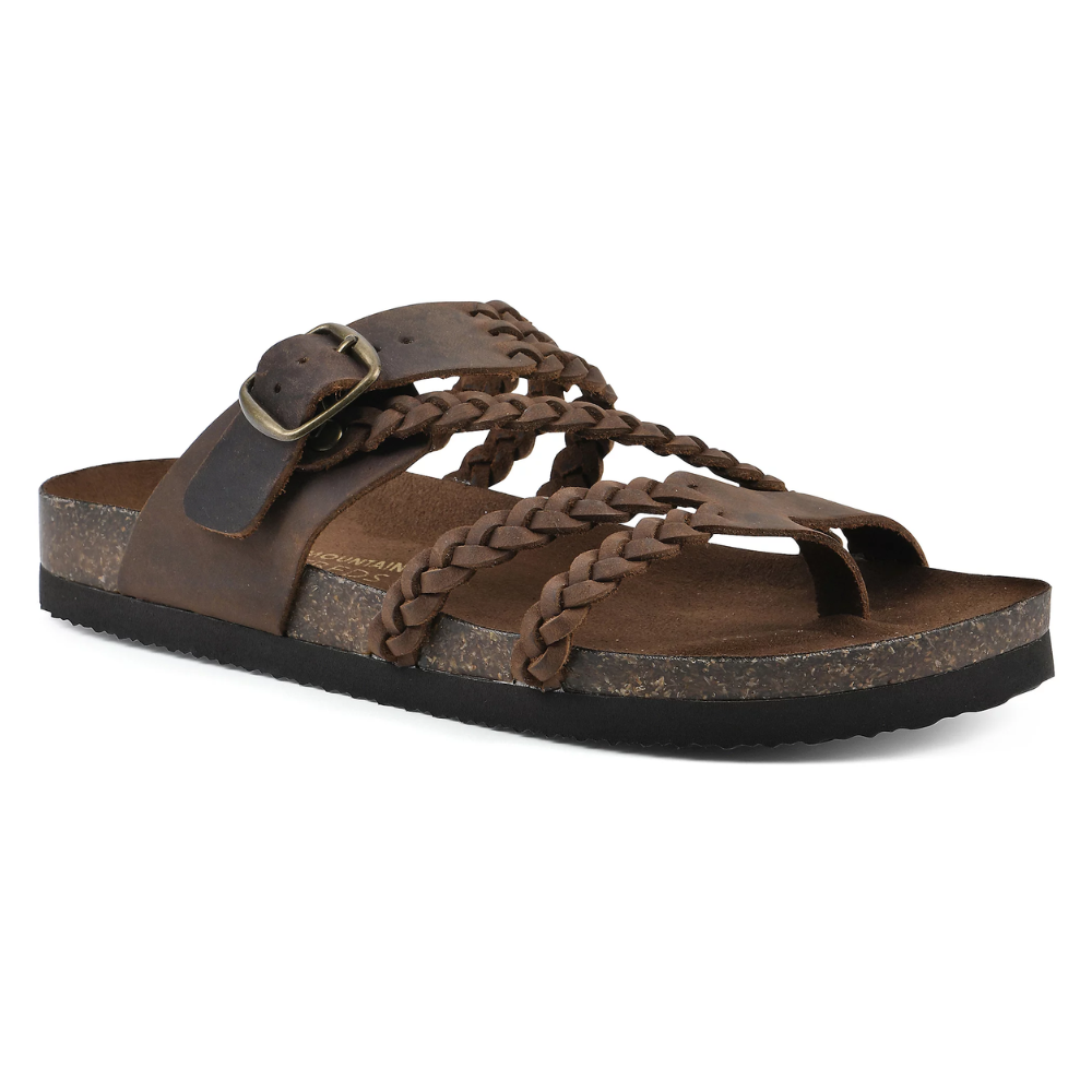 Helena Kork Geflochtene Sandalen für Damen mit niedrigem Absatz