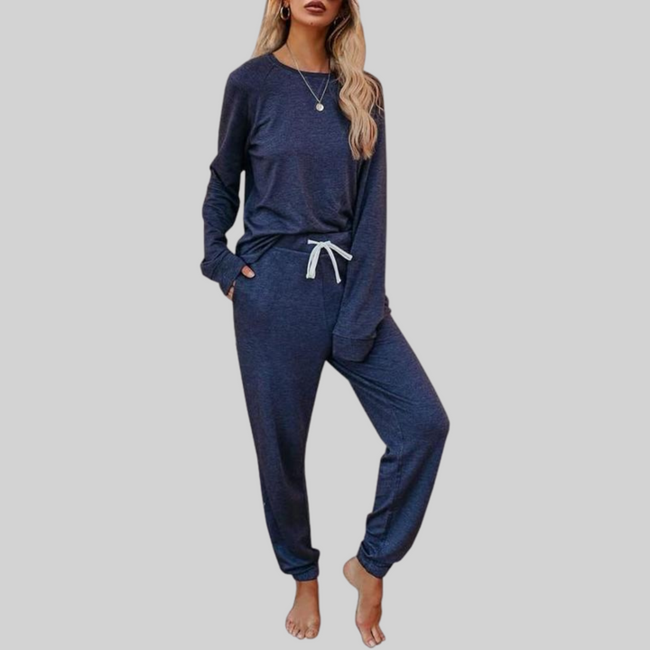 Josie | Lässiges Langarm- und Sweatpants-Set für Damen