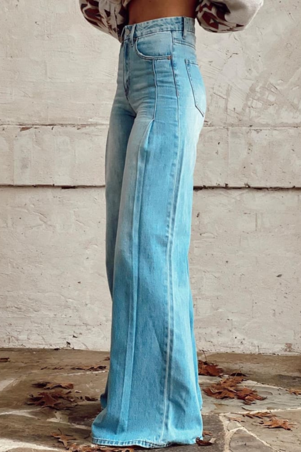 Chloé | Boho Vintage Hose für Damen mit weiter Passform und hohem Bund