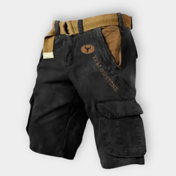 Lando | Explorer Cargo Shorts für Herren mit Sternenmuster