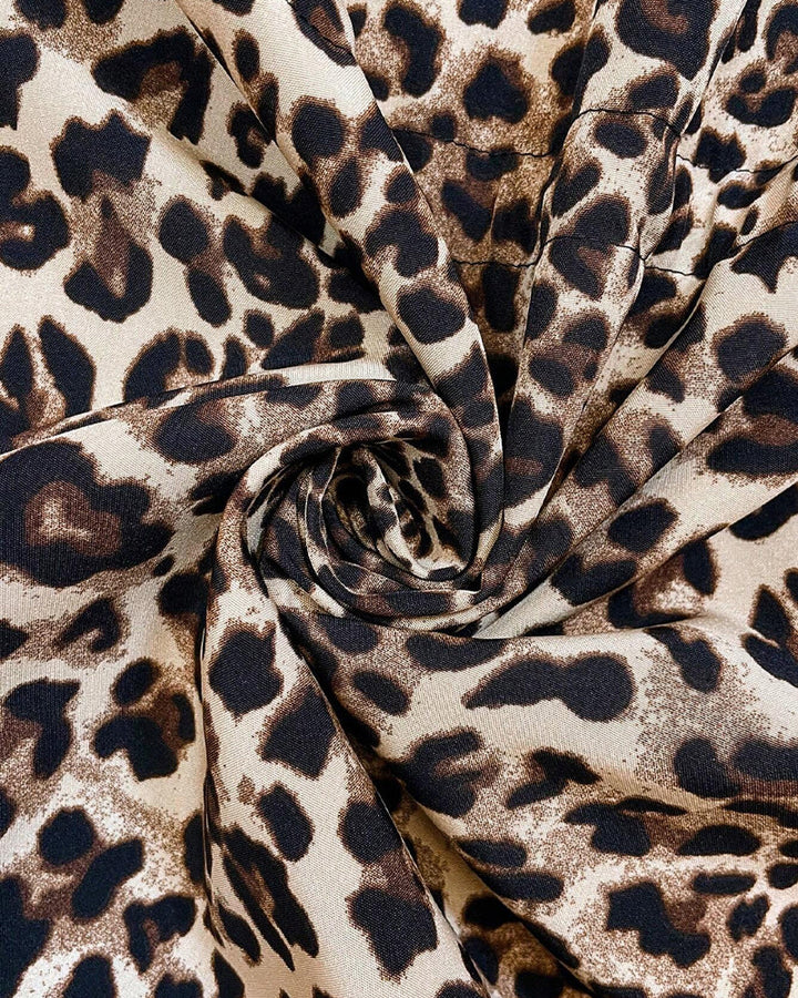 Leopardenmuster Wendbare Kapuzenjacke für Damen mit langen Ärmeln