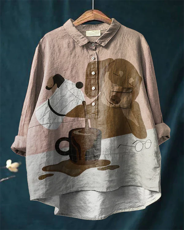 Billy | Hundekunst T-Shirt mit langen Ärmeln