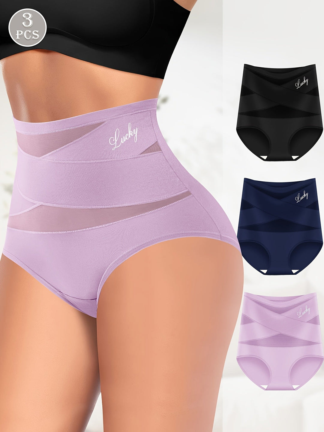 Elvy | Damen Hohe Taille Bauchkontrolle Slips