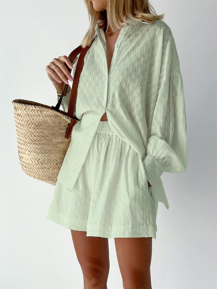 Elizabeth | Luftiges Shirt- und Shorts-Set