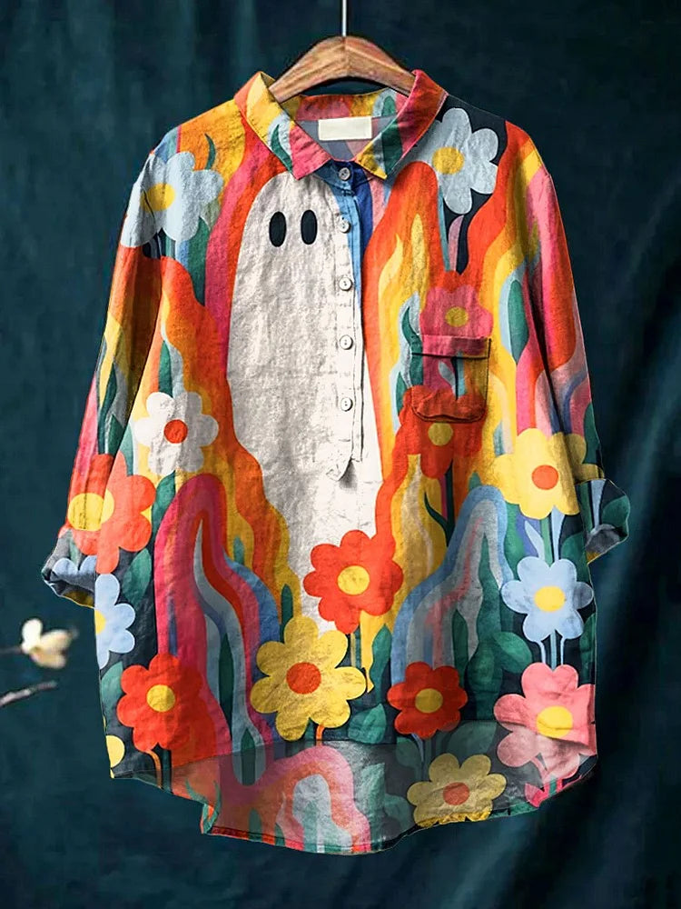 Spooky | Kunst-Shirt mit langen Ärmeln