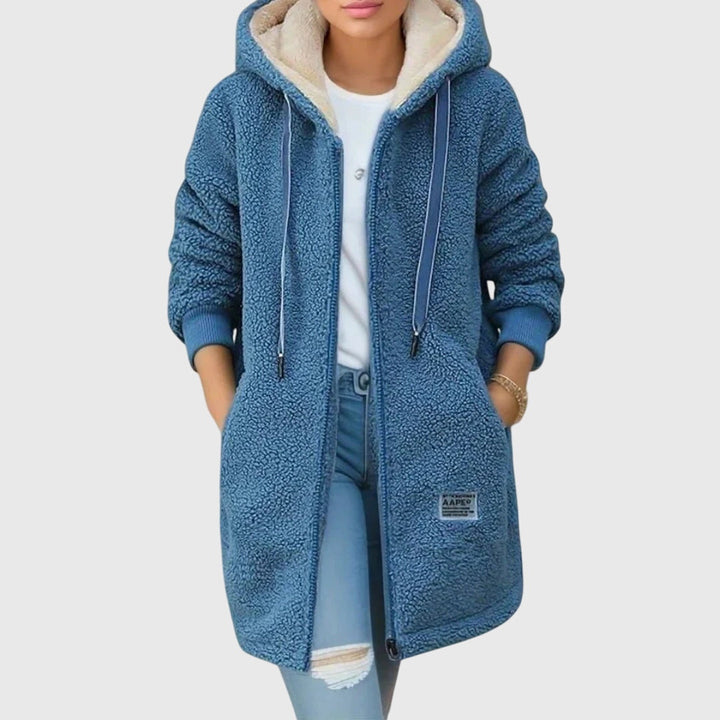 Birgitta | Damen Jacke mit Kapuze und langen Ärmeln