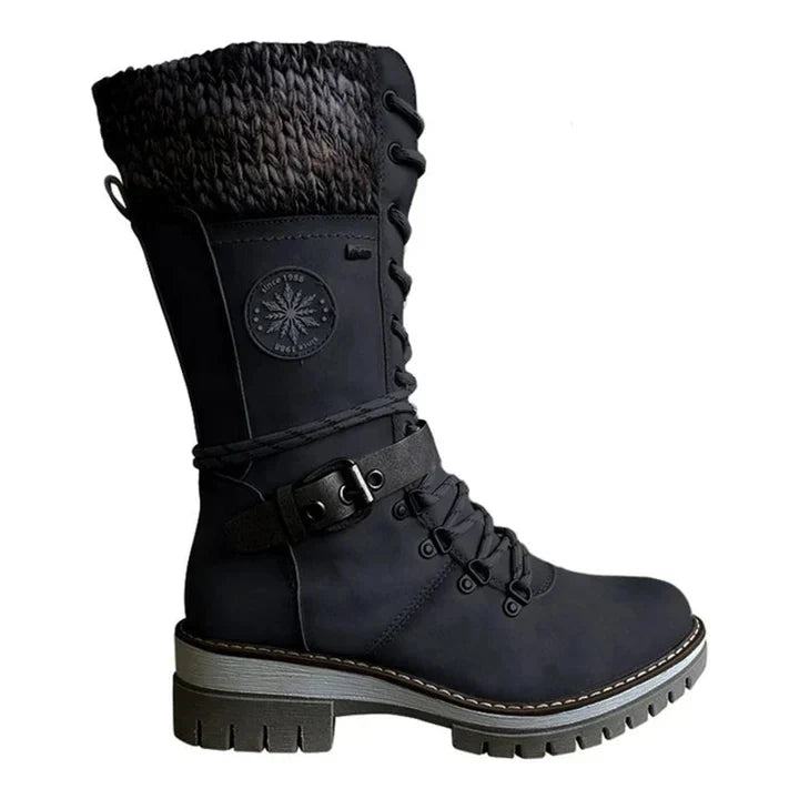 FrostLuxe | Wasserdichte Schnürstiefel in Wadenlänge für Damen