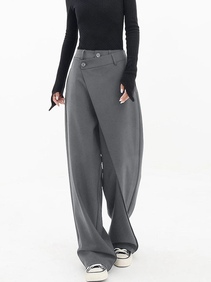 Sofia | Moderne Baggy Hose für Damen mit weiter Passform und hohem Bund