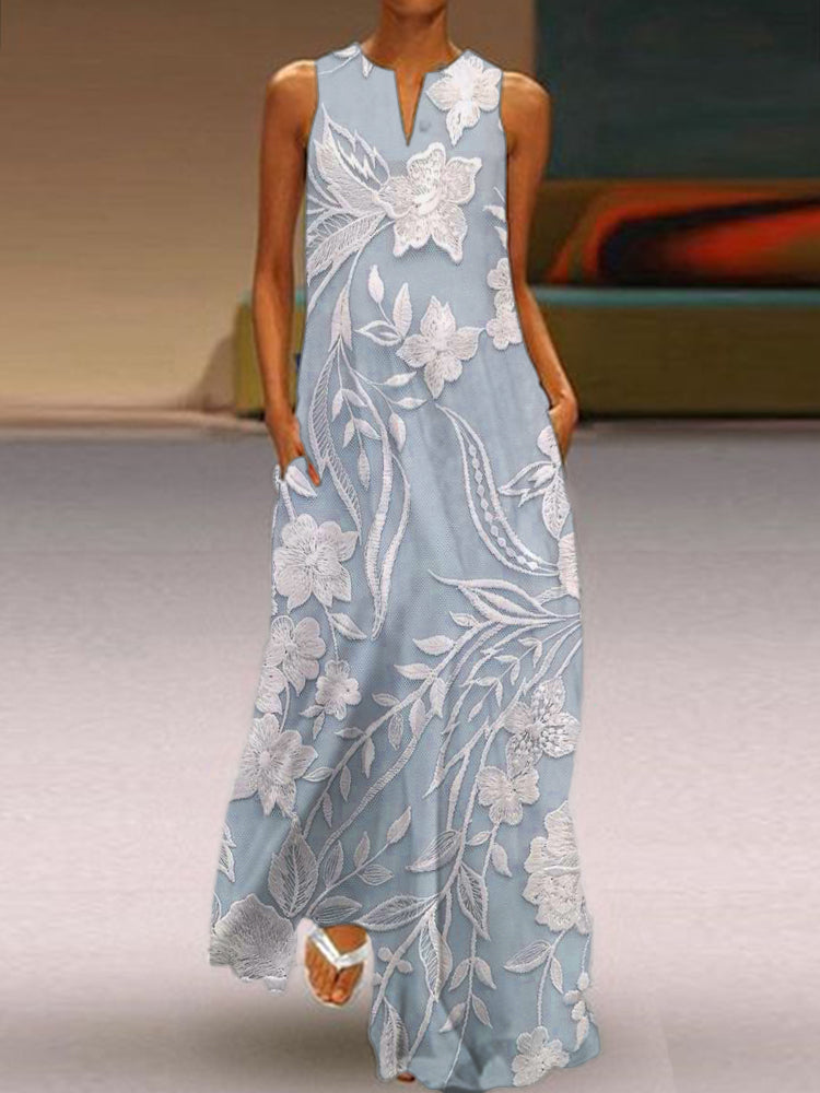Meliora | s Bedrucktes Kleid mit Blumenmuster und langen Ärmeln