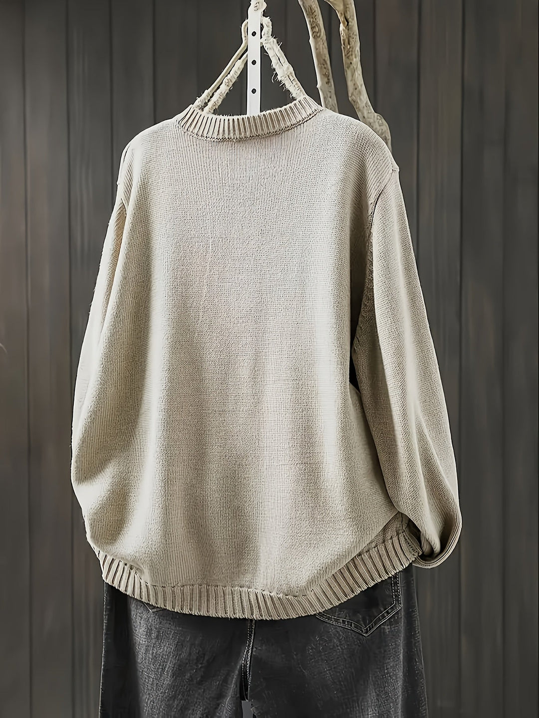 Ezra | Stilvoller Lässiger Cardigan für Damen mit Rundhalsausschnitt