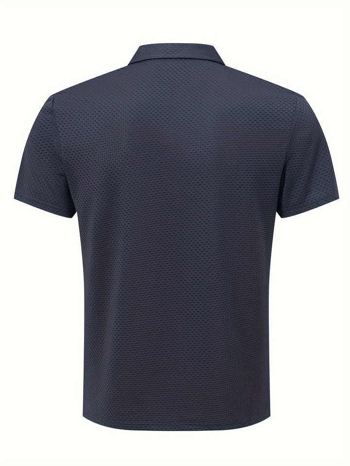 Milano | Kurzarm-Golfhemd für Männer für Herren mit geometrischem Muster