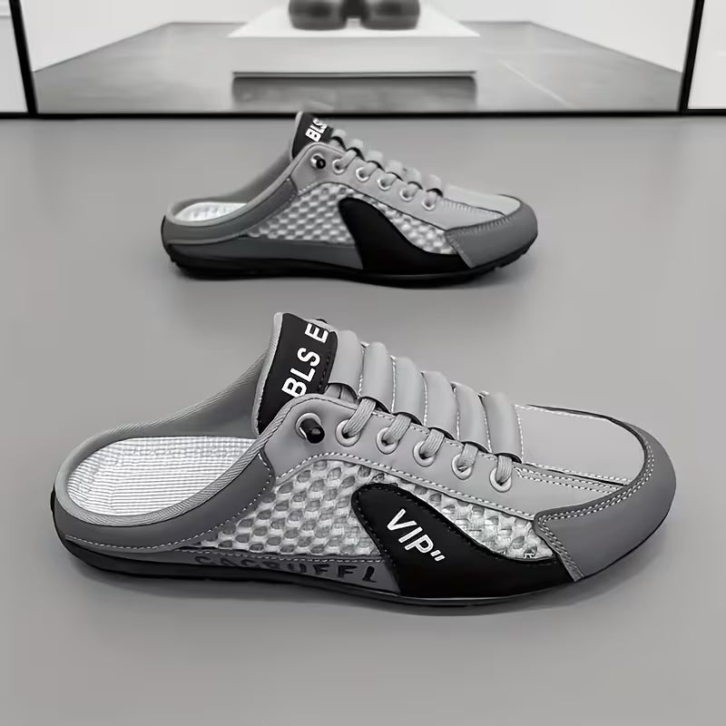 Herren Rückenfreie Farbblock Slip-On Sneaker